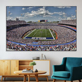 76491-SEG-FC-51X34_Oversize-Buffalo Bills Stadium Wall Art Canvas Print, Framed Bills Stadium Art Picture Print, Highmark Stadium Perfect Sport Room Decor