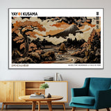 96372548-MGV-CV-36X24-Japanese Landscape Wall Art Print – Mt. Fuji Poster with Bonsai Tree & River, Ukiyo-e Inspired Modern Japanese Artwork, Autumn