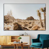 62783269-MGV-CV-36X24-Joshua Tree Wall Art – Desert Landscape Photography Canvas Print, Southwest Nature Artwork Rustic Home Decor for Living Room,