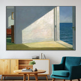 34188481-MGV-CV-36X24-Coastal Sunlight Wall Art – Minimalist Ocean View Canvas Print, Serene Beach House Inspired Decor for Bedroom, Living Room,