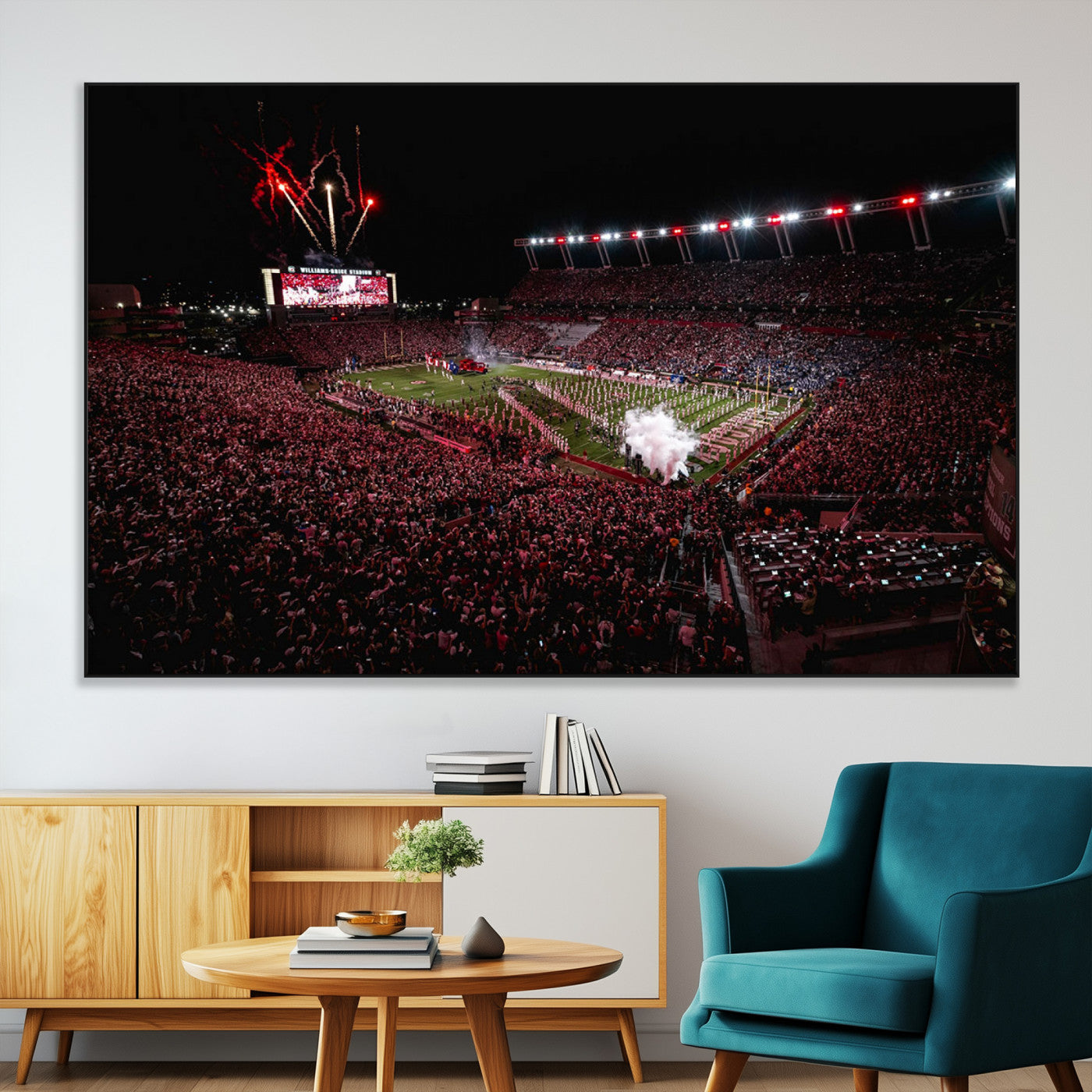 60690191-SEG-FC-51X34_Oversize-William Brice Stadium Wall Art – Baseball Artwork Print for Game Room, Basement, Dorm or Office Wall Decor