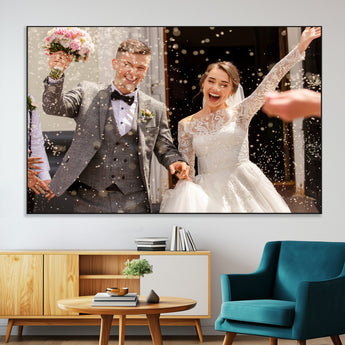 CSTM914-SEG-FC-51X34_Oversize-Framed Create Your Canvas Print - Personalized Wall Art for Home Decor Wall Art Print, Create Your Own Photo Canvas Print