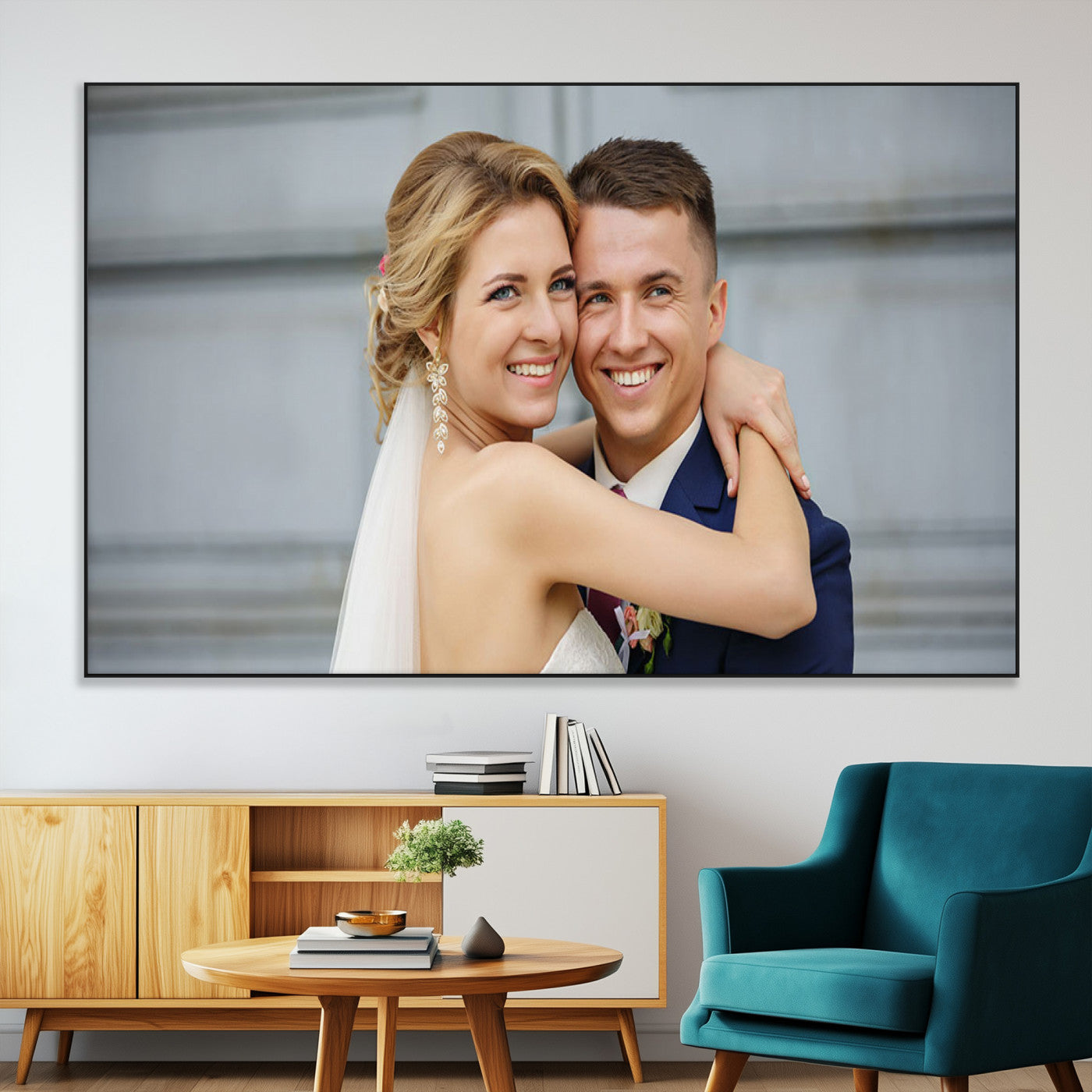 CSTM6030-MGV-CV-36X24-Custom Canvas Wall Art – Personalized Photo Print for Wedding, Anniversary or Gift, Ready to Hang Canvas for Home Decor