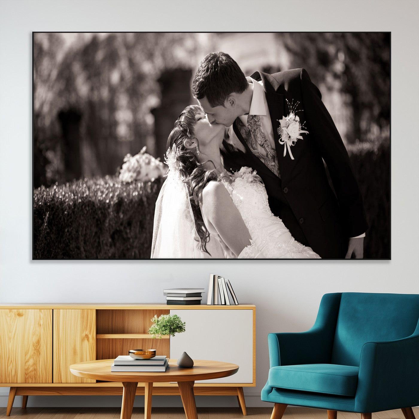 CSTM6030-MGV-CV-36X24-Custom Wedding Photo Print - Custom Wall Art Picture Print, Create Your Own Photo Canvas Print