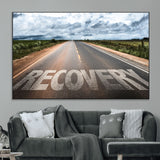 50743-MGV-CV-36X24-Healing Road Wall Art – Motivational Highway Canvas Print, Inspirational Journey Decor for Office, Gym or Living Room