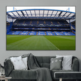 59508-MGV-CV-36X24-Chelsea Stadium Wall Art – Stamford Bridge Football Arena Canvas Print, Iconic Soccer Artwork for Living Room, Office, Game Room