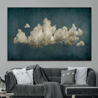 18162-MGV-CV-36X24-Ethereal Cloud Wall Art – Panoramic Sky Canvas Print, Dreamy Atmospheric Decor for Bedroom, Living Room or Office