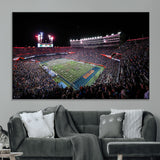 46899-MGV-CV-36X24-Ben Hill Griffin Stadium Wall Art Canvas Print, Framed Football Stadium Art Picture Print, Florida Football Stadium Perfect Sport