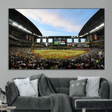 92672-MGV-CV-36X24-Chase Field Stadium Wall Art Canvas Print, Framed Arizona Stadium Art Picture Print, Chase Stadium Perfect Sports Room Decor