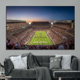 17421-MGV-CV-36X24-Kyle Field Wall Art Canvas Print, Framed Texas Stadium Art Picture Print, Kyle Field Stadium Perfect Sport Room Decor Artwork