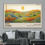 33864-MGV-CV-36X24-Pointillism Yayoi Wall Art Canvas Print, Framed Yayoi Kusama Art Picture Print, Yayoi Kusama Dot Perfect Abstract Nature Decor