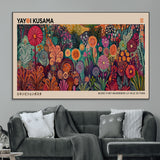 51280-MGV-CV-36X24-Abstract Yayoi Kusama Wall Art Canvas Print, Framed Japanese Wabi Sabi Art Picture Print, Yayoi Kusama Perfect Abstract Modern