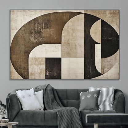 44796-MGV-CV-36X24-Wabi Sabi Wall Art Canvas Print, Framed Geometric Minimalist Art Picture Print, Modern Abstract Perfect Modern Abstract Decor