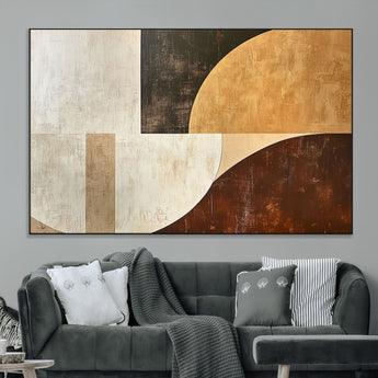 15030-SEG-FC-51X34_Oversize_Oversize-Wabi Sabi Wall Art Canvas Print, Framed Modern Abstract Art Picture Print, Minimalist Zen Perfect Minimalist Modern Decor Artwork