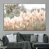 21826392-MGV-CV-36X24-Pampas Grass Wall Art Canvas Print, Framed Soft Pampas Art Picture Print, Pastel Grasses Perfect Soft Neutral Boho Decor Artwork