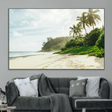 42984524-MGV-CV-36X24-Relaxing Beach Wall Art Canvas Print, Framed Ocean View Art Picture Print, Coastal Serenity Perfect Tropical Coastal Decor Artwork
