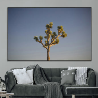 54552043-MGV-CV-36X24-Joshua Tree Art Wall Art Canvas Print, Framed Desert Landscape Art Picture Print, Southwestern Nature Perfect Southwestern Boho