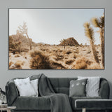 62783269-MGV-CV-36X24-Joshua Tree Wall Art – Desert Landscape Photography Canvas Print, Southwest Nature Artwork Rustic Home Decor for Living Room,