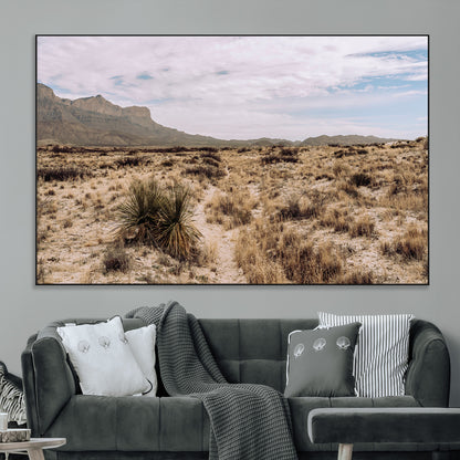 20681831-MGV-CV-36X24-Desert Landscape Wall Art – Southwestern Mountain Canvas Print, Rustic Western Nature Photography Decor for Living Room, Office,