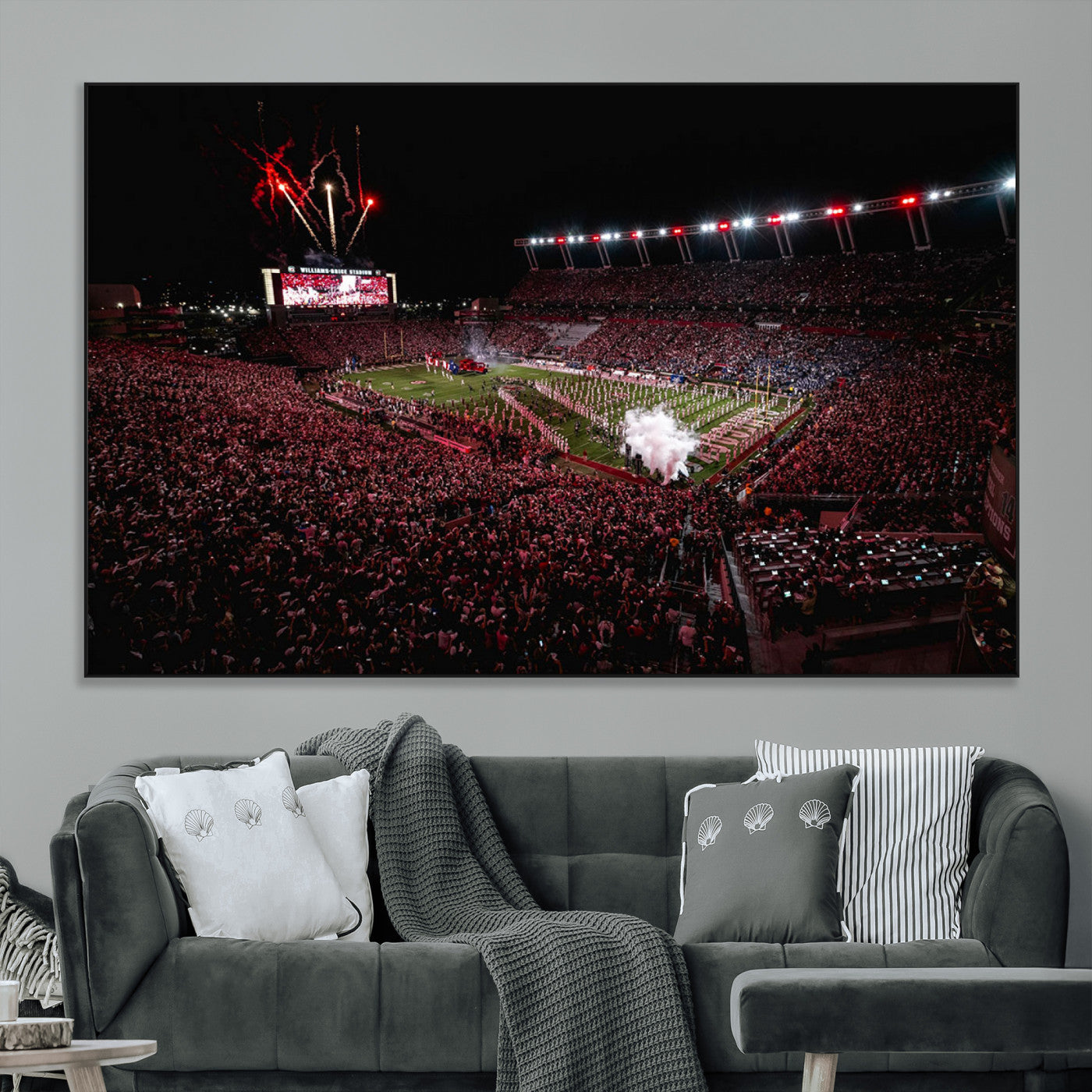 60690191-MGV-CV-36X24-William Brice Stadium Wall Art – Baseball Artwork Print for Game Room, Basement, Dorm or Office Wall Decor