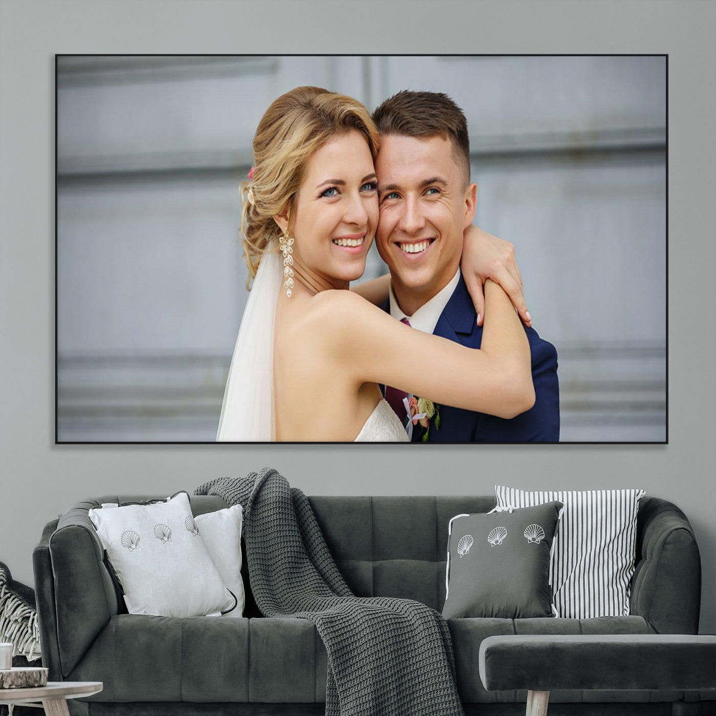 CSTM6030-MGV-CV-36X24-Custom Canvas Wall Art – Personalized Photo Print for Wedding, Anniversary or Gift, Ready to Hang Canvas for Home Decor