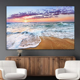 44120-MGV-CV-36X24-Ocean Sunset Wall Art – Beach Landscape Canvas Print, Serene Coastal Decor for Living Room, Office or Bedroom