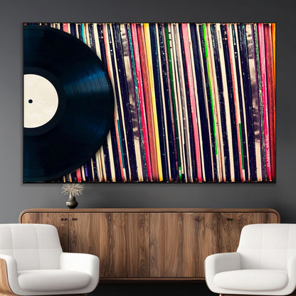 45029-SEG-FC-51X34_Oversize_Oversize-Misty Pine Forest Wall Art – Black and White Landscape Canvas Print, Foggy Trees Nature Photography, Modern Minimalist Decor for