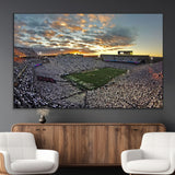 38807-MGV-CV-36X24-Beaver Stadium Wall Art Canvas Print, Framed Beaver Stadium Field Art Picture Print, Football Stadium Perfect Sport Room Decor