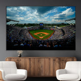 37127-SEG-FC-51X34_Oversize_Oversize-Kauffman Stadium Wall Art Canvas Print, Framed Kansas City Royals Field Art Picture Print, Baseball Stadium Perfect Sport Room