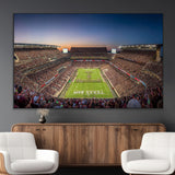 17421-MGV-CV-36X24-Kyle Field Wall Art Canvas Print, Framed Texas Stadium Art Picture Print, Kyle Field Stadium Perfect Sport Room Decor Artwork