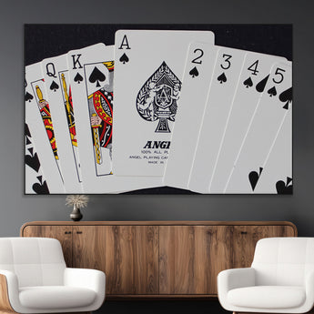 56787-MGV-CV-36X24-Playing Cards – Classic Poker Deck with Spades, Standard Size Durable Casino Quality Card Set for Magic Tricks, Blackjack, Bridge,