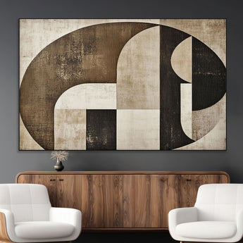 44796-MGV-CV-36X24-Wabi Sabi Wall Art Canvas Print, Framed Geometric Minimalist Art Picture Print, Modern Abstract Perfect Modern Abstract Decor