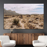 20681831-MGV-CV-36X24-Desert Landscape Wall Art – Southwestern Mountain Canvas Print, Rustic Western Nature Photography Decor for Living Room, Office,