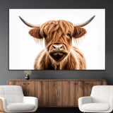 637908607-MGV-FC-93X47-3P_Black-Highland Cow Wall Art Print – Rustic Farmhouse Animal Portrait, Scottish Highland Cattle Canvas, Modern Country Wall Decor for