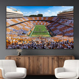 77097951-MGV-CV-36X24-Neyland Stadium Wall Art – Panoramic Tennessee Volunteers Football Field Canvas Print, Game Day Decor for Office, Man Cave, Living