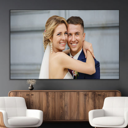 CSTM6030-MGV-CV-36X24-Custom Canvas Wall Art – Personalized Photo Print for Wedding, Anniversary or Gift, Ready to Hang Canvas for Home Decor