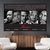 45112-MGV-CV-36X24-Black Icons Wall Art Canvas Print, Framed Thinker Art Picture Print, Motivational Quote Perfect Cultural Modern Decor Artwork
