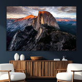 31332-SEG-FC-51X34_Oversize_Oversize-Mountain Landscape Wall Art – Majestic Sunset Rock Formation Canvas Print, Nature Scenic Decor for Living Room, Office, Cabin or
