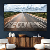 50743-MGV-CV-36X24-Healing Road Wall Art – Motivational Highway Canvas Print, Inspirational Journey Decor for Office, Gym or Living Room