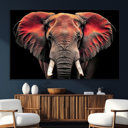 54719-SEG-FC-51X34_Oversize_Oversize-Elephant Wall Art – Majestic African Elephant Canvas Print, Wildlife Safari Animal Decor for Living Room, Bedroom, Office or Man