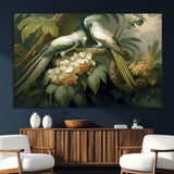 84047-SEG-FC-51X34_Oversize_Oversize-Tropical Birds Wall Art – Elegant Botanical Canvas Print, Exotic Nature Decor for Living Room, Bedroom or Office