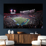 46899-MGV-CV-36X24-Ben Hill Griffin Stadium Wall Art Canvas Print, Framed Football Stadium Art Picture Print, Florida Football Stadium Perfect Sport