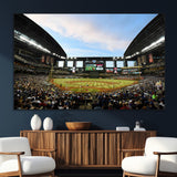 92672-MGV-CV-36X24-Chase Field Stadium Wall Art Canvas Print, Framed Arizona Stadium Art Picture Print, Chase Stadium Perfect Sports Room Decor