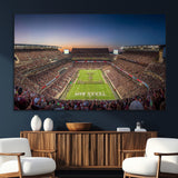 17421-SEG-FC-51X34_Oversize_Oversize-Kyle Field Wall Art Canvas Print, Framed Texas Stadium Art Picture Print, Kyle Field Stadium Perfect Sport Room Decor Artwork