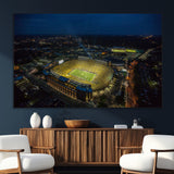 52519-SEG-FC-51X34_Oversize_Oversize-Michigan Football Stadium Wall Art Canvas Print, Framed Michigan Stadium Art Picture Print, Michigan Wolverines Field Perfect