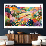 75201-SEG-FC-51X34_Oversize_Oversize-Yayoi Kusama Floral Wall Art – Vibrant Abstract Landscape Canvas Print, Modern Pop Art Poster for Living Room, Bedroom, or Gallery