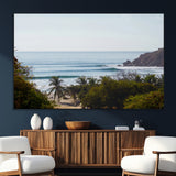 88336640-MGV-CV-36X24-Tropical Beach Scene Wall Art Canvas Print, Framed Coastal Photography Art Picture Print, Ocean Horizon Art Perfect Coastal Boho