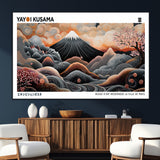 63125329-MGV-CV-36X24-Japanese Mt Fuji Wall Art – Surreal Ukiyo e Style Cherry Blossom Poster, Swirling Cloud Landscape Print, Modern Oriental Asian