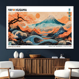 88785870-SEG-FC-51X34_Oversize_Oversize-Japanese Great Wave & Mt Fuji Wall Art – Ukiyo e Style Landscape Print with Flowing River, Autumn Mountain Poster, Oriental Asian