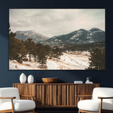 77311749-SEG-FC-51X34_Oversize_Oversize-Mountain Landscape Wall Art Canvas Print, Framed Snowy Peaks Art Picture Print, Alpine Aesthetic Perfect Rustic Winter Decor